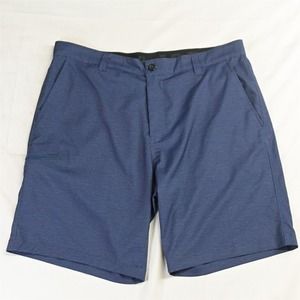 Hawke‎ & Co 42 x 9" Blue Outdoor Travel Zip Pocket Hybrid Cargo Shorts